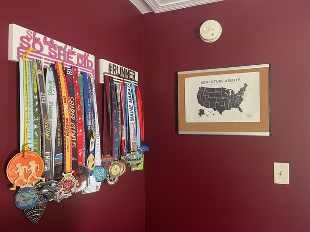 Julie's medals.