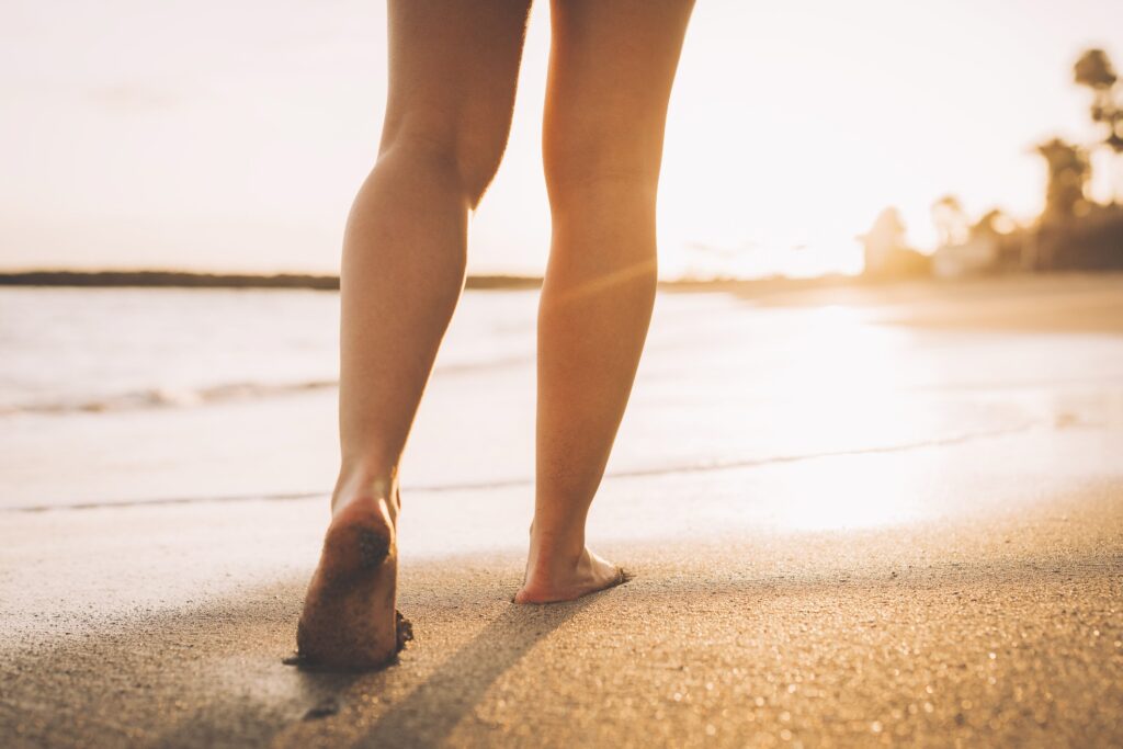 Person on beach.